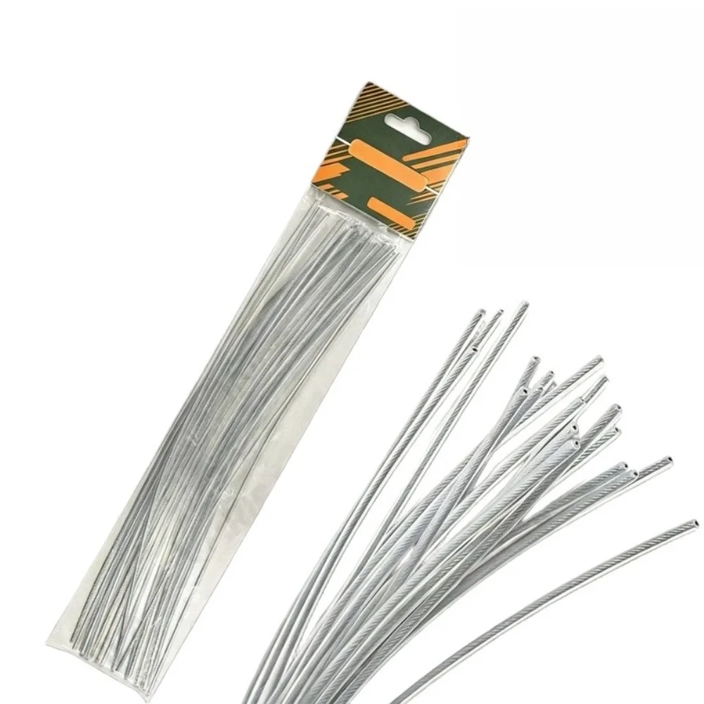 100 Steel Cutting Wires + Aluminum Trimmer Head 30 cm 3 mm for Dense Vegetation Light Branches and Lawn Cleanup