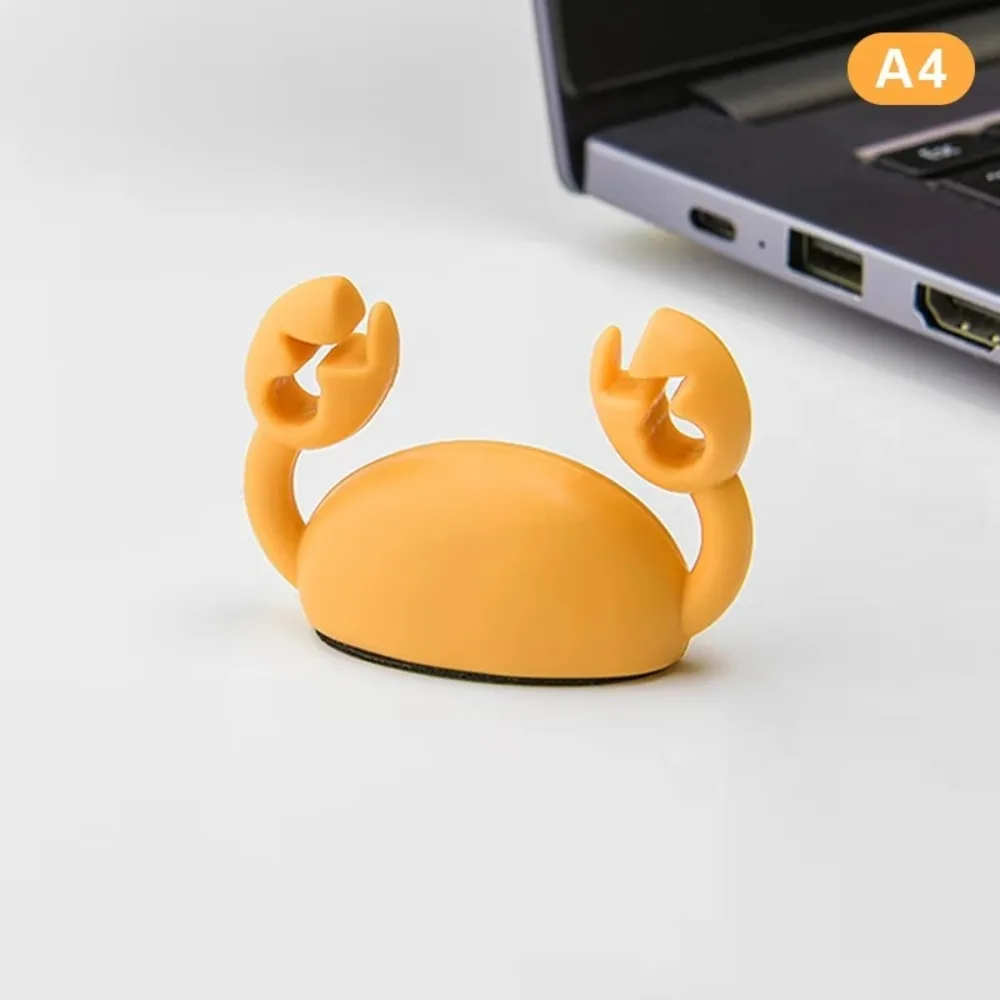 Simpatico clip per organizer per cavi a granchio, fissatore autoadesivo, supporto per cavo dati da scrivania, organizer per cavi di ricarica per telefono cellulare, supporto ordinato per cavi