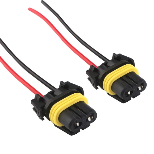 2 uds 9005 9006 HB3 HB3 H10 conector adaptador hembra para faro antiniebla 9012 9140 9145 9150 9155