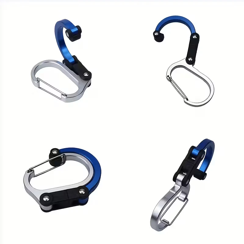 TRALOW Karabiner-Ausrüstungsclip und Haken zum Aufhängen von robusten Artikeln, Camping-Rucksäcken, Koffern, Kajaks, Fahrrädern im Freien – Detail 5