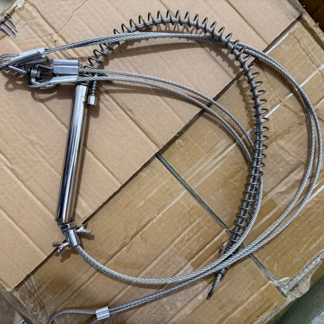 Langlebiges 4-mm-Durchmesser-Drahtseil mit starker Feder und Muttern, Ersatzteile für Wildschweinfallen – Detail 5