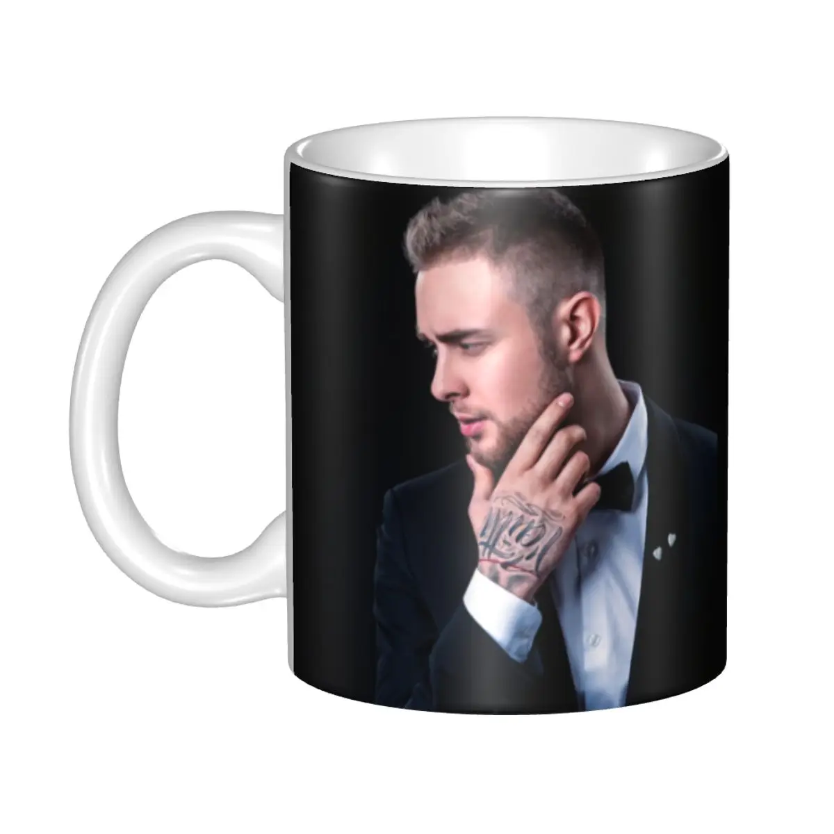 Custom Egor Kreed Coffee Mugs DIY Russian Rapper Ceramic Milk Tea Cups Outdoor Work Camping Beer Mug