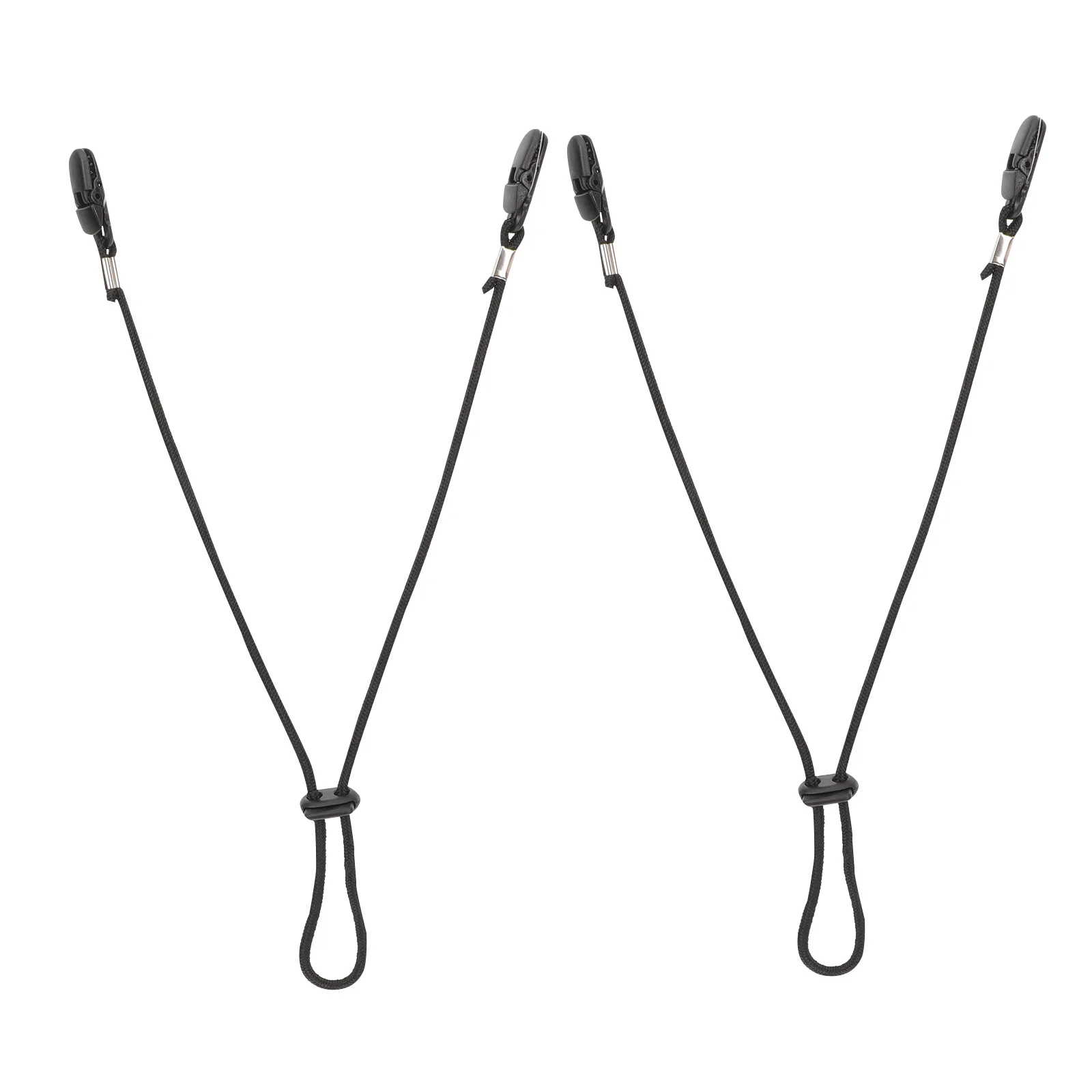 Clips ajustables para correa de sombrero a prueba de viento, retenedores de plástico de nailon resistentes y duraderos para acampar, senderismo, uso al aire libre, 2 uds.