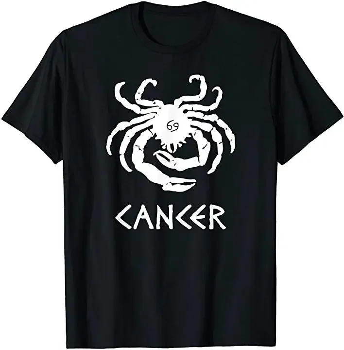 

Cancer Zodiac Sign June July Birthday Gift T-Shirt 100% Cotton O-Neck Summer Short Sleeve Casual Mens T-shirt Size S-3XL