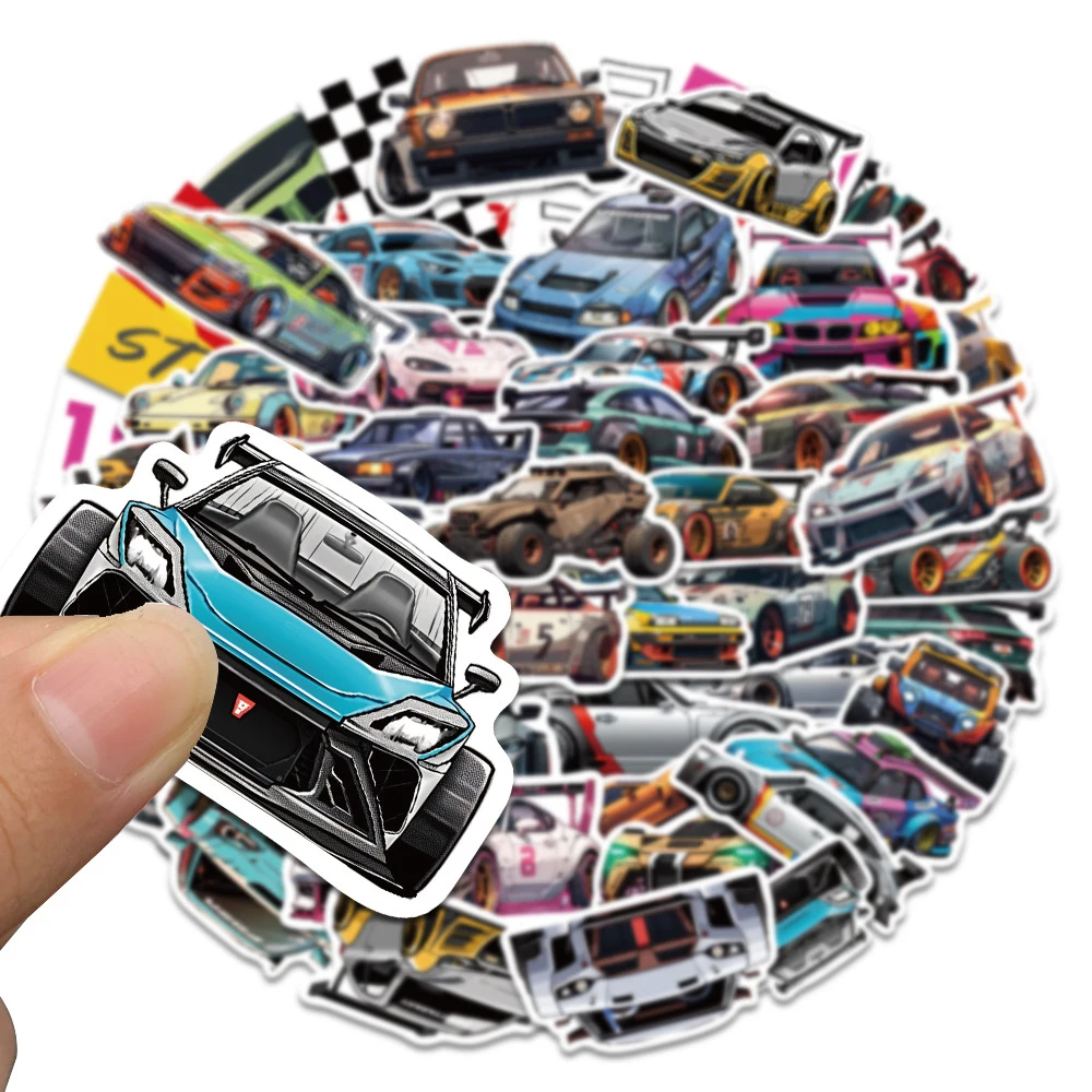 

10/30/50pcs Classic Cool Japan Racing Car JDM Stickers Kids DIY Skateboard Phone Notebook Cartoon Graffiti Decals Decoration Toy
