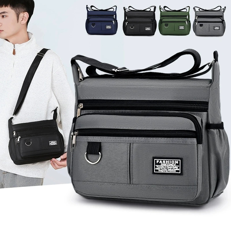 Men's bag, crossbody bag, men's backpack, one shoulder casual, waterproof and wear-resistant backpack, business pocket, portable