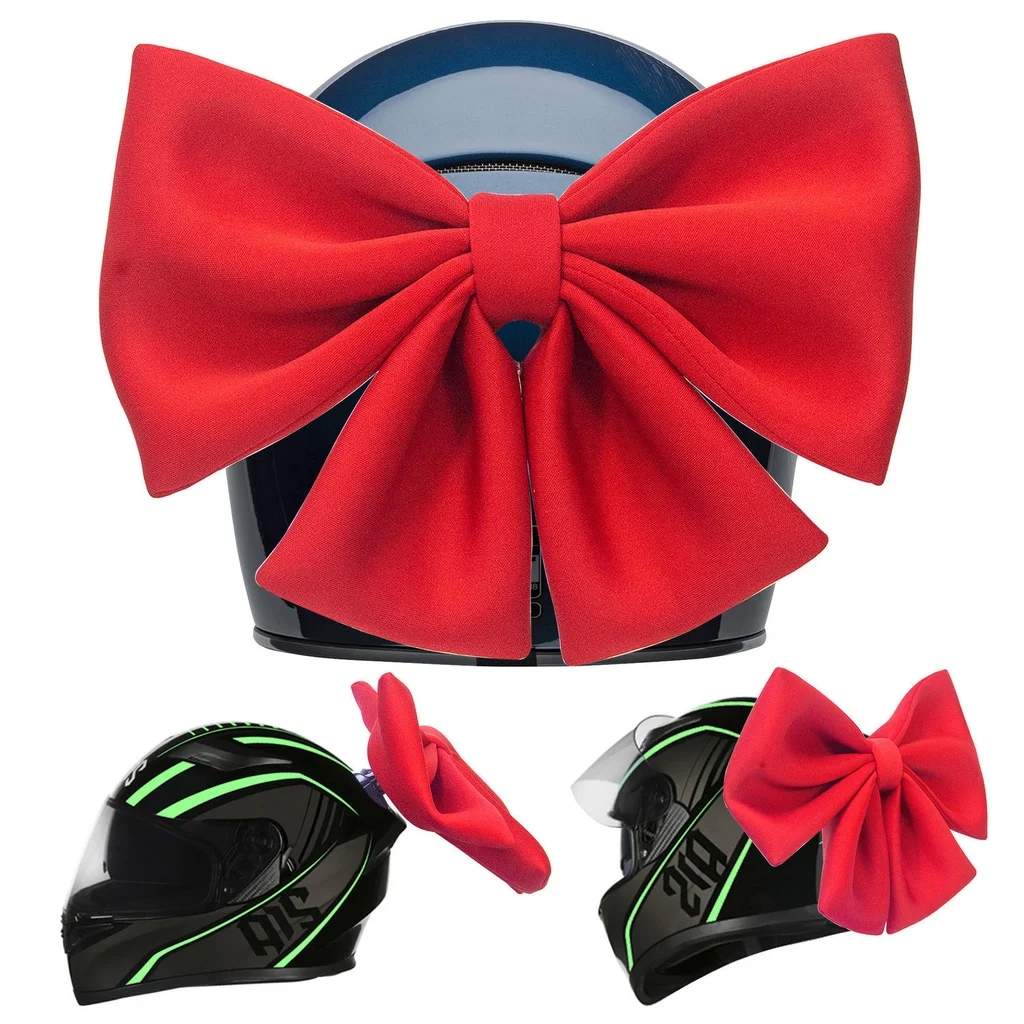 OYITKPS Motorcycle Helmet Accessories 25CM Design Sense Bow Knot Helmet Accessories Pretty And Lovely Helmet Decoration