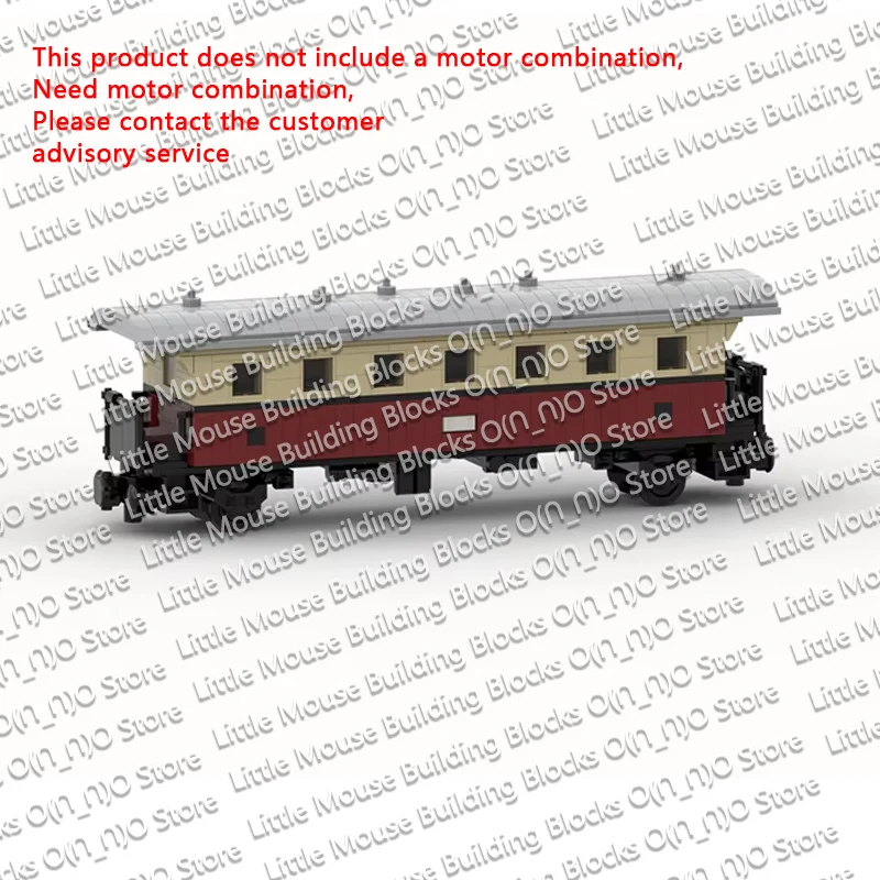 QWERT City Car Model MOC Building Bricks Two-Axle Through Passenger Wagon Modular Technology Assemble Children Toy Gifts Holiday