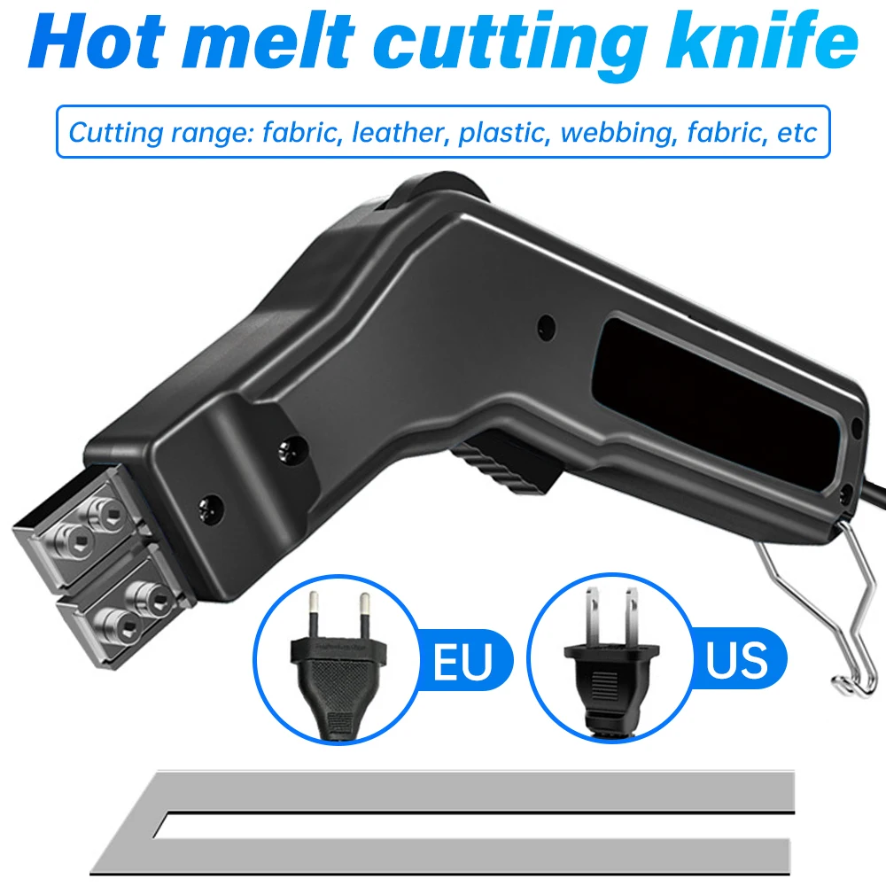 

DIY Electric Hot Knife Rope Cutter Fabric Cutting Tool Heat Cutter Heat Sealer for Sponge Cloth Board Webbing Continuous Working