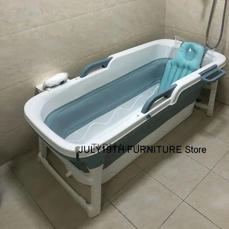 High Temperature Resistant Household Bath Barrel Adult Bath Barrel Folding Bathtubs Thickened Large Thermal Insulation Bath Tub