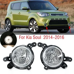 For Kia Soul  2014 2015 2016 Car Front Bumper Fog Light Lamp Foglight Foglamp Assembly With Bulb