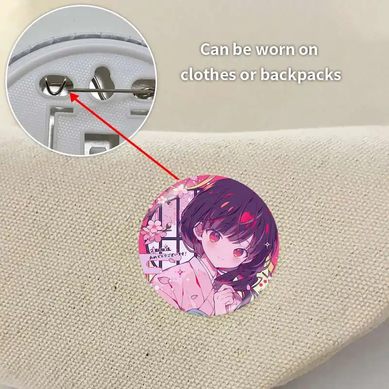 Saimori Miyo Kudou Kiyoka Game Anime Character Badge Brooch anchor Peripherals Pin Customize PersonalizedFashion Accessories DIY