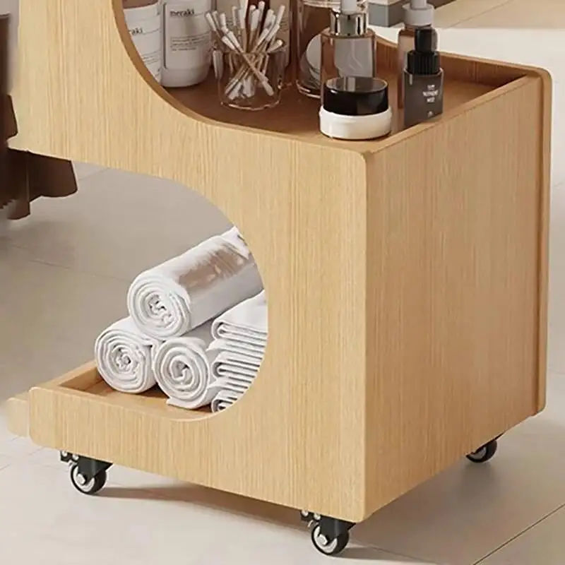 عربة صالون متحركة بسيطة العصرية الجمال عربة تخزين حديثة عربة تصفيف الشعر أداة Carritos Organizadores أثاث الصالون #2