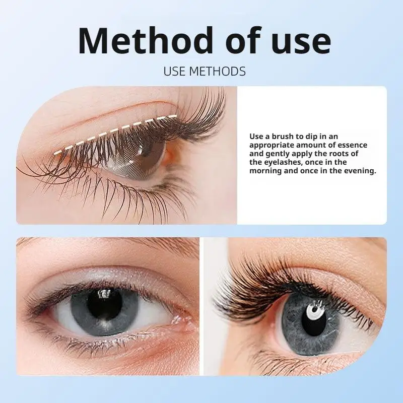 1 Stück schnelles Wachstumsserum für längere, dickere Wimpern, verbesserte Volumenlänge, natürliche pflanzliche Formel, tragbare tägliche Wimpernpflege