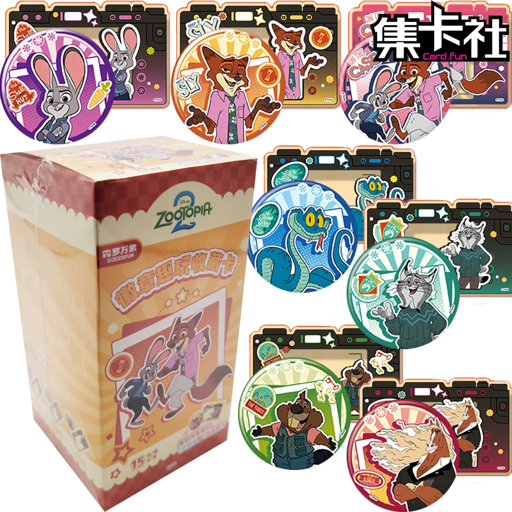 

Подлинная КАРТА.FUN Zootopia2, коллекционные карты, забавный периферийный значок, анимированный фильм, популярные персонажи, милые аксессуары с героями мультфильмов, подарок