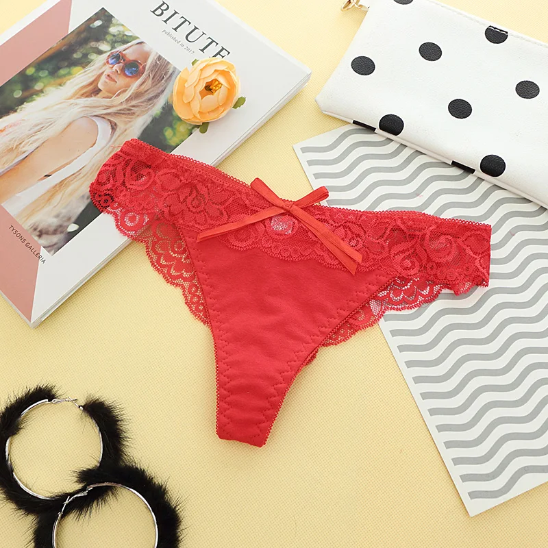 Hot ! Sexy Ladies Lace Underwear Women Panties Briefs for Female Hipster  Underpant Sexy Lingerie Lace Cotton string big 7Colour