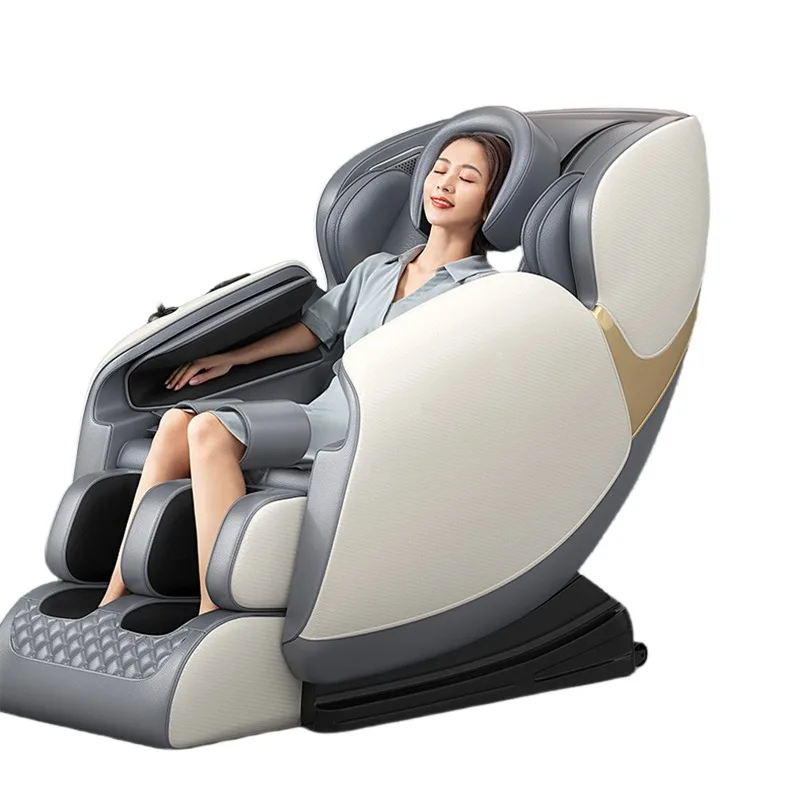 Electric Full Body Salon Massage Chair Zero Gravity 3D 4D 8D Leather Foldable with Sl Track