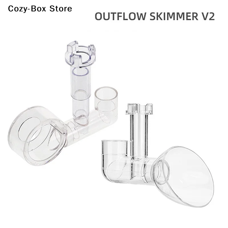[ZY]1Pcs Transparent PC Aquarium Lily Outflow Outlet Skimmer Accessories Filter Fishbowl Supplies Fish Tanks Akvarium Decoration