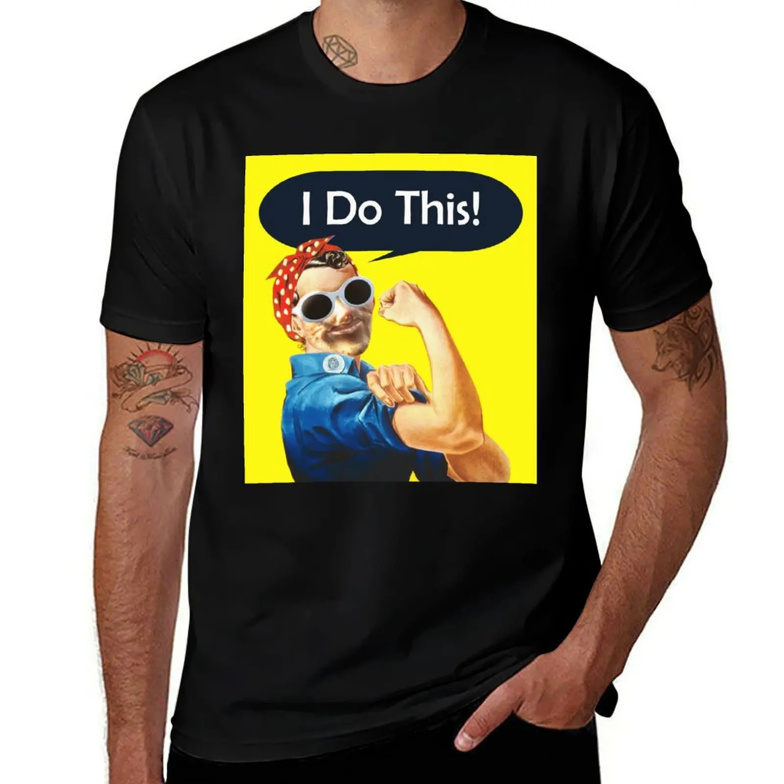 The Final Pam as Rosie Riveter (Pammy Riveter) T-Shirt t shirt man luxury t shirts for man graphic tees T-Shirt