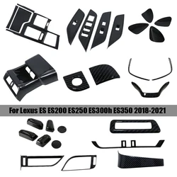 Whole Interior Accessoires ABS Carbon Fiber Decoration Cover Trim For Lexus ES ES200 ES250 ES300h ES350 2018 -2023 2024