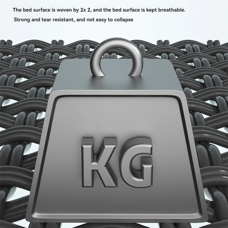 เตียงพับ Teslin สีดำ พกพาสะดวก สำหรับใช้กลางแจ้ง บ้าน ออฟฟิศ งีบหลับ โรงพยาบาล และการเดินทาง