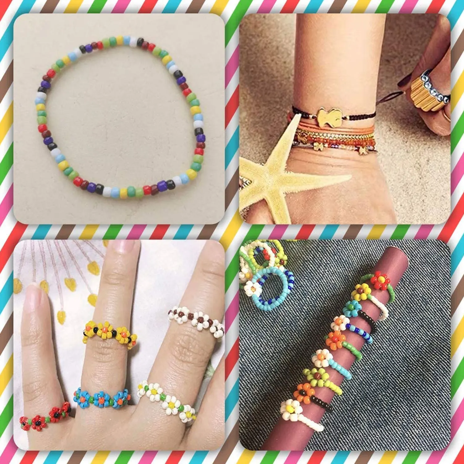 Chia Ship-Kit de bracelets faits à la main pour filles, faites vos propres perles, bijoux exécutifs, jouets artisanaux pour tout-petits, cadeaux de Noël