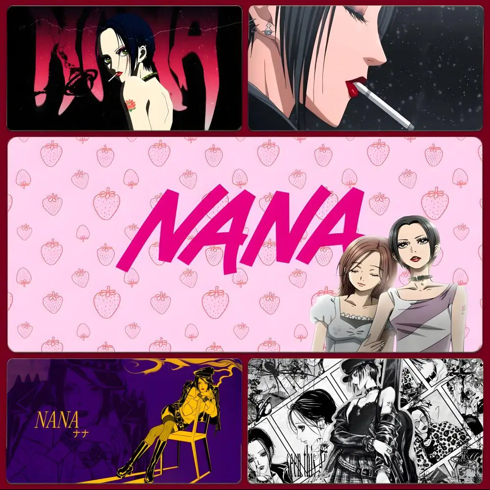 emotional anime NANA Mouse Pad Large Gaming Mousepad with Stitched Edges Thickened Desk Mat PC