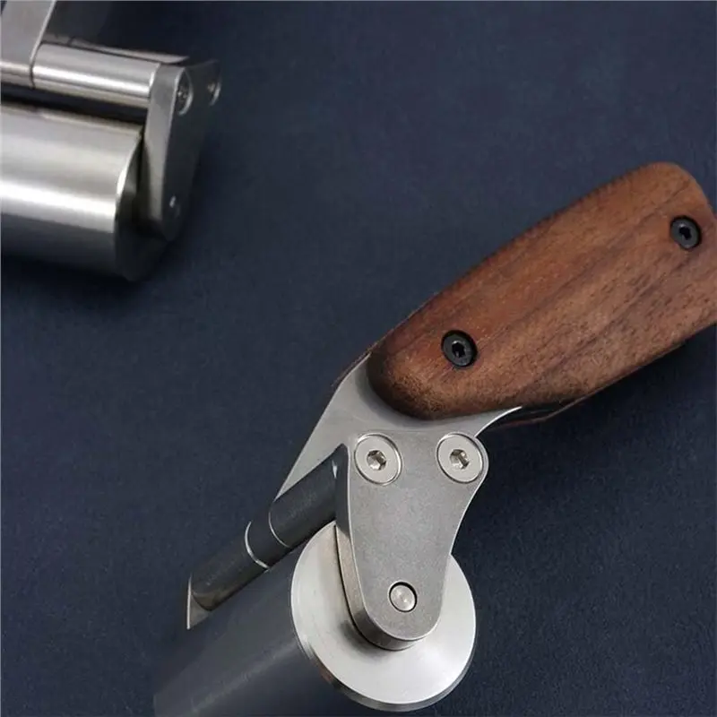 ABYN-Inclined Roller,60Mm Wide- Leather Roller Handle For DIY For Leather Working, Bookbinding, For Leathercraft Projects