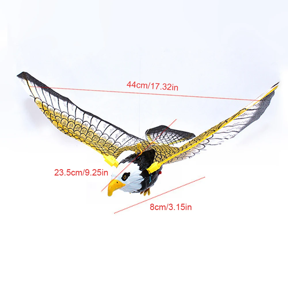Bird Scarecrow Fake Horned Hawk Decoy Bird Scarer Hanging Eagle Eagle Repeller Eagle Fake Hawk Decoy Statue Outdoor Falcon Decor view 6