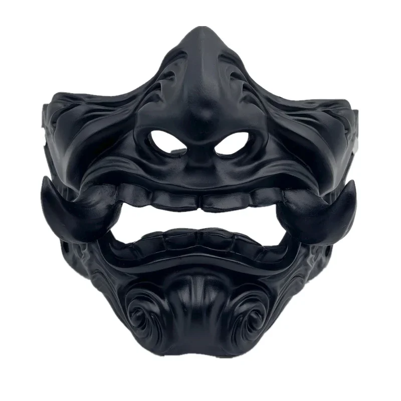 Cafele Japanese Hannya demon mask ghost Oni samurai Noh Kabuki half face prajna resin mask adulto unisex Halloween cosplay puntelli