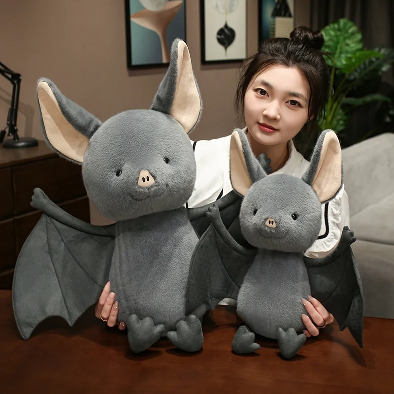 18-45cm Bat Plushies Cartoon Animal Halloween Decor Toys Lovely Bat Doll Kawaii Cuddly Pillow Funny Home Decor Xmas Gifts