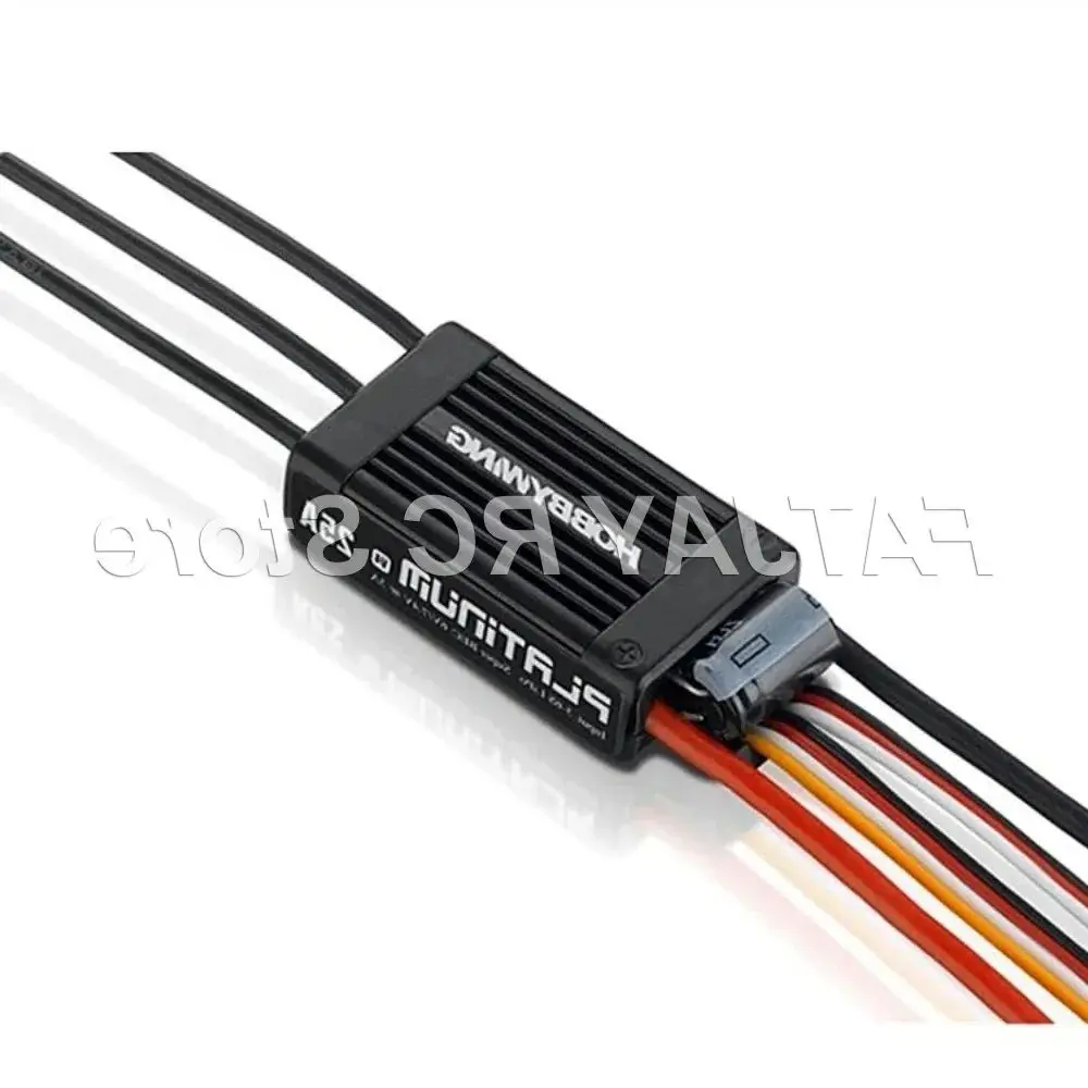 3-6S Lipo FATJAY Hobbywing Platinum 25A V4 Brushless ESC Fixed-Aircraft Helicopter