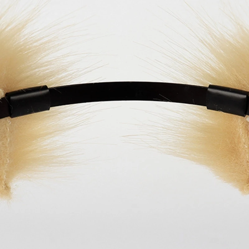 عصابة رأس على شكل كلب كرتوني لطيف للجنسين على شكل آذان القطط، متعددة الألوان، طوق شعر، مكياج، بث مباشر لحفلات عيد الميلاد #4