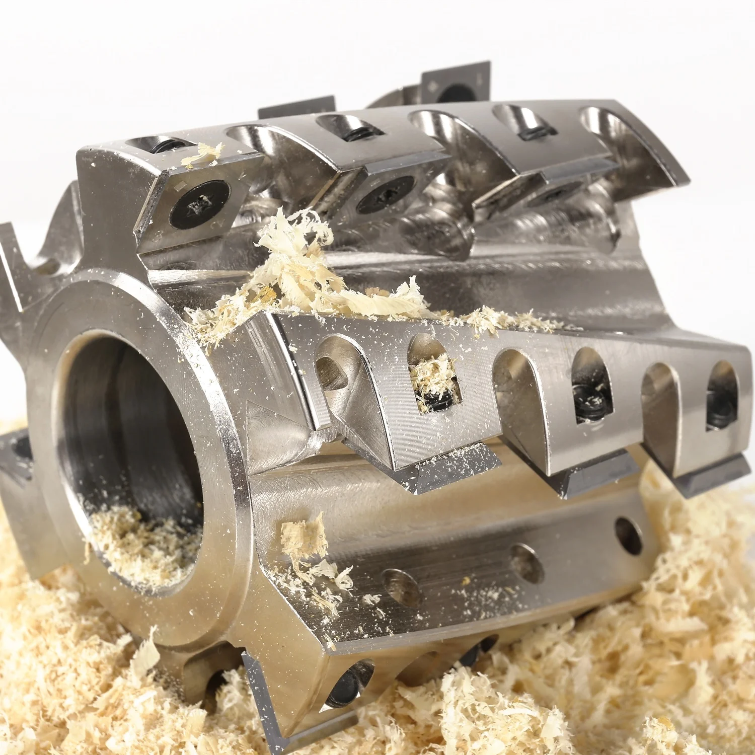 KWS 90mm*35mm*60mm Spiral Cutterhead Helical Cutter Head With Indexable Inserts