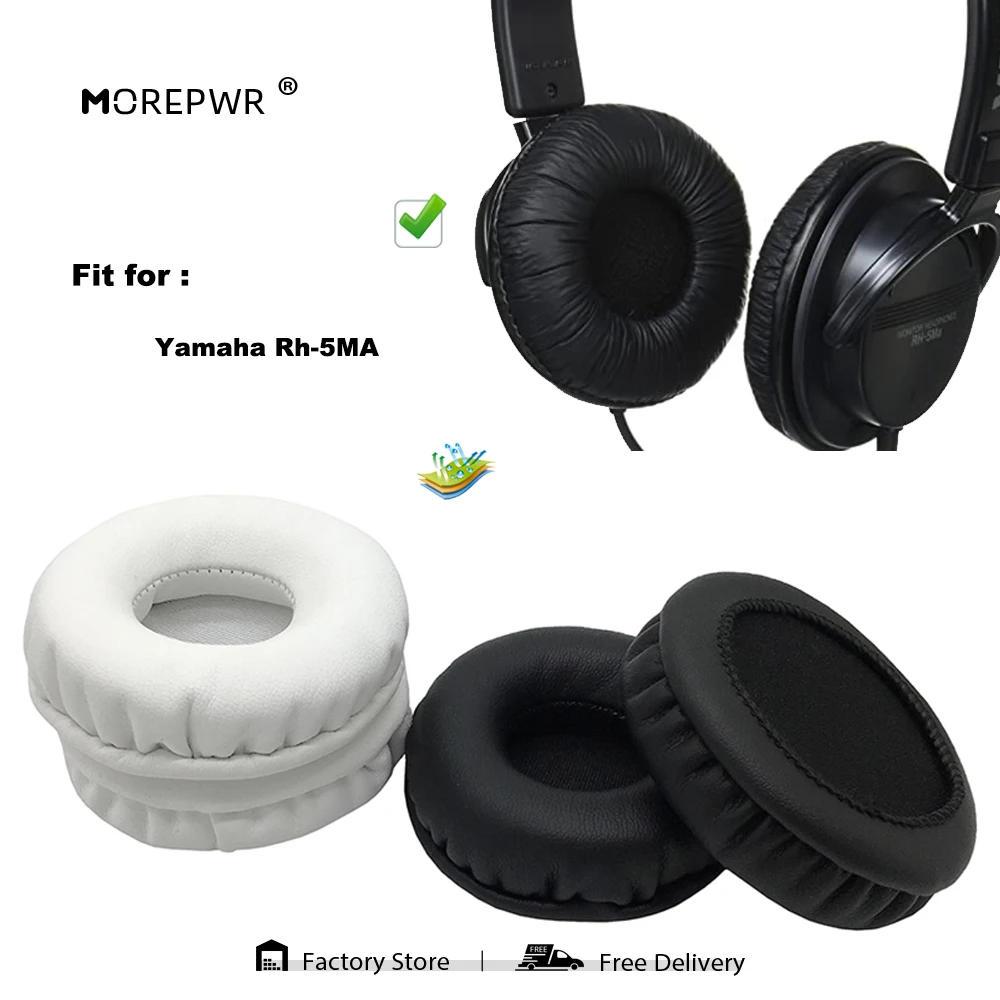 

Morepwr New Upgrade Replacement EarPads for Yamaha Rh-5MA Headset Parts Leather Cushion Velvet Earmuff Sleeve Cover