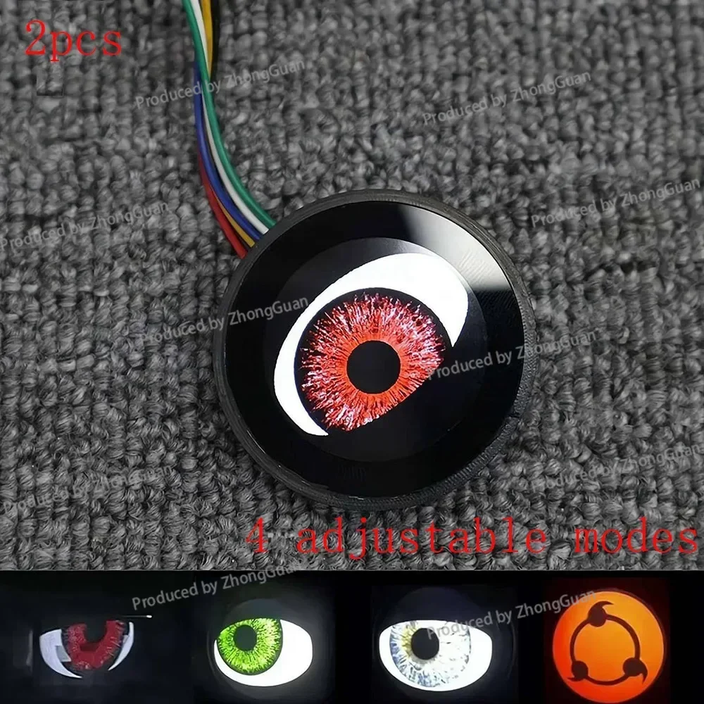 Dynamic Devil Eye Universal Car Headlight Modified No. 9 Electric Vehicle Light Motorcycle Eagle Eye Light