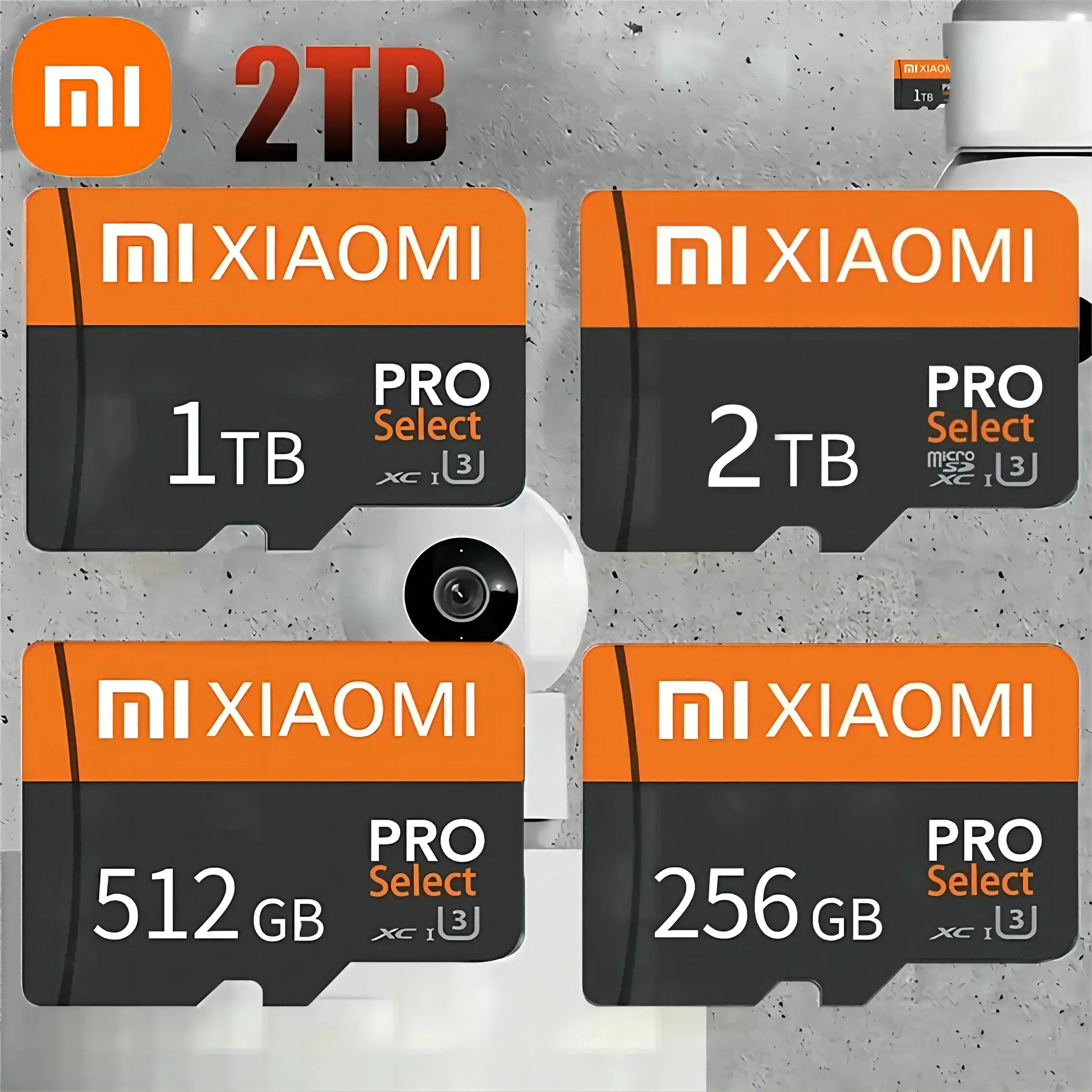 Xiaomi 2TB 1TB Memory Card Driving Recorder 512GB 256GB Micro SD Memory Card For Mobile Phone PC Earphone Speaker Camera Switch