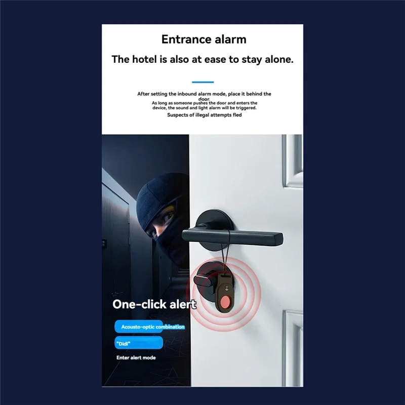 A15R -Anti-Theft  , LED IR Alarm For Hotel, Rental, Outdoor Travel, Anti Candid Camera Security Device