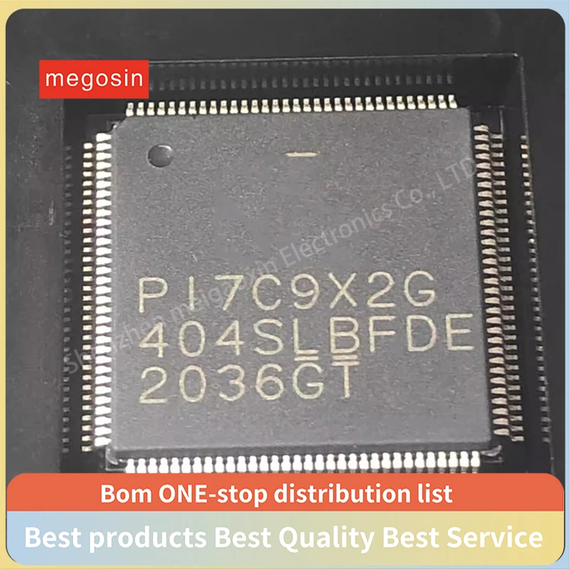 1pcs/lot PI7C9X2G404SLBFDEX PI7C9X2G404 PI7C9X2G  LQFP-128 Interface control chip