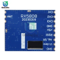 RX5808 Wireless Audio Video Receiver Module RX5808 Frequency Phase Lock Analog AV Signal Output 3.5V 170mA Board