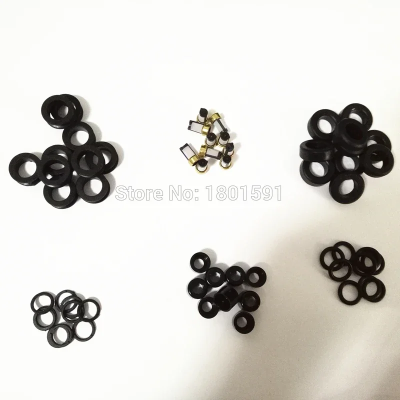 10sets wholesale  fuel injection repair kit filter fkm rubber orings seal pintle cap for toyota lexus subaru car ( AY-RK114)