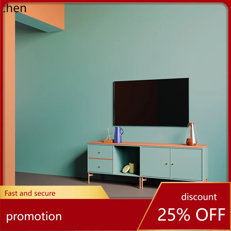 

HT dopamine color TV cabinet can hang home decor decoration home
