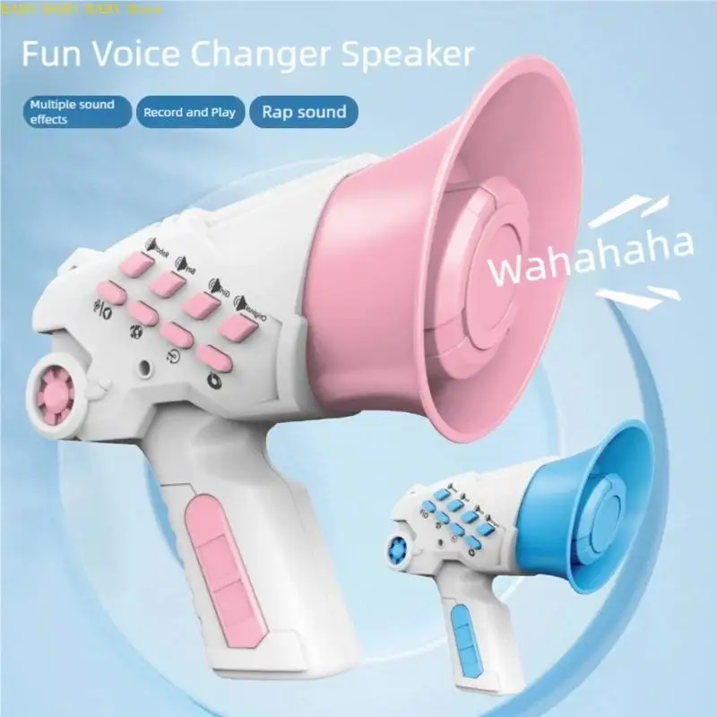 Q81A Megafono divertente cambia voce con funzione registrazione Giocattolo amplificatore portatile