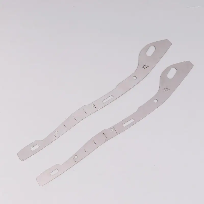 2er-Set Frontstoßstangen-Reparaturplatten aus Metall für Mazda 2003-2015 – Reparatur für beschädigte Schnallen und Öffnungen (6 M6)