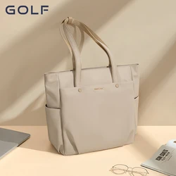 GOLF Women's Shoulder Bag Urban Commuter Large Capacity Computer Tote Bag Lightweight Travel Simple Design for College Students