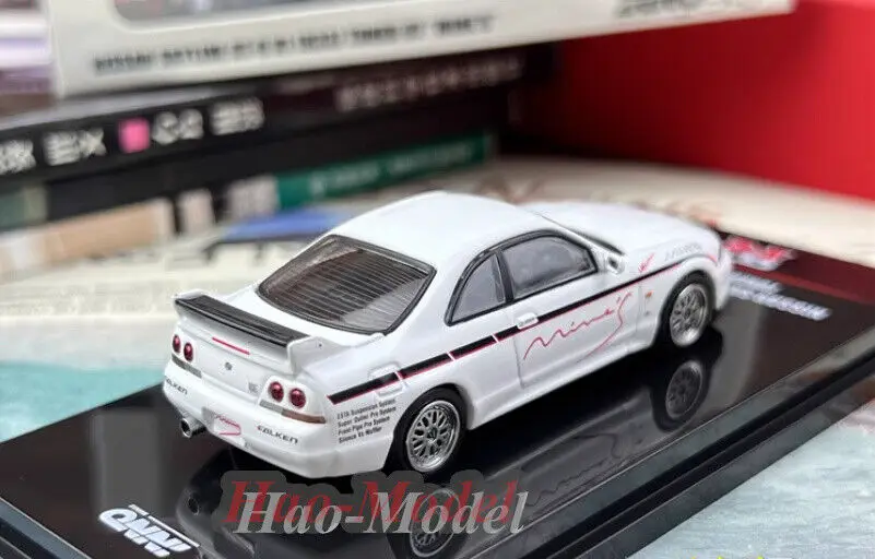 INNO 1/64 For Nissan SKYLINE GTR N1 R33 Alloy Diecast Model Car Simulation Toy Boys Birthday Gift Hobby Display Collection White