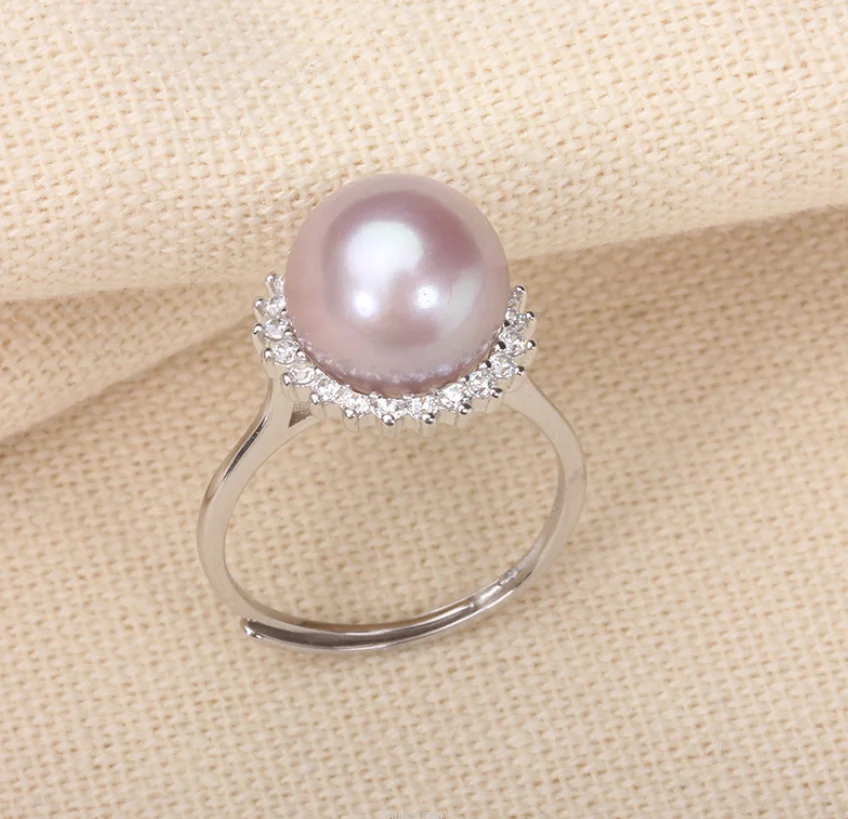

Очаровательное кольцо AAAA из натурального розового жемчуга Южных морей диаметром 10 мм, регулируемый размер