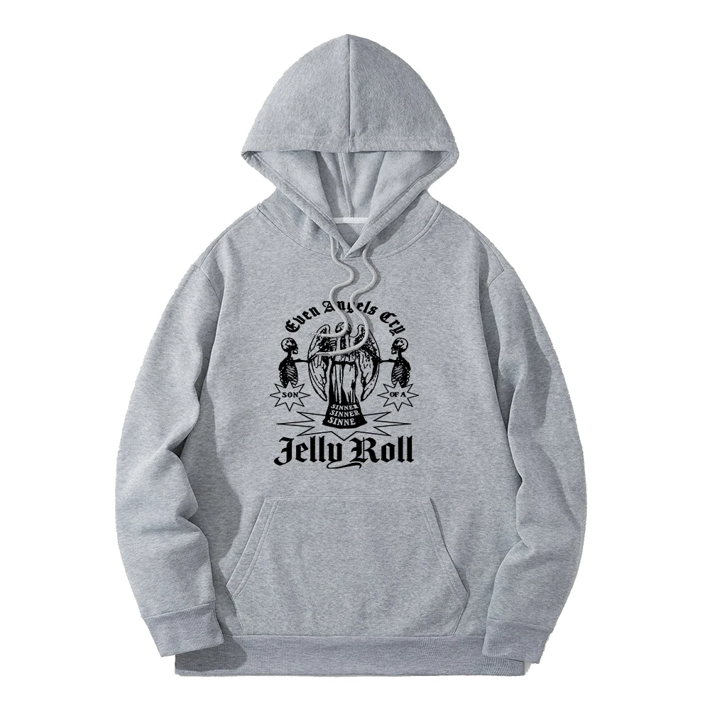 Jelly Roll Hoodies Sweatshirts Fashion Universal Statement Hoodies Printed Pullover Streetwear Harajuku Casual Rapper Trend