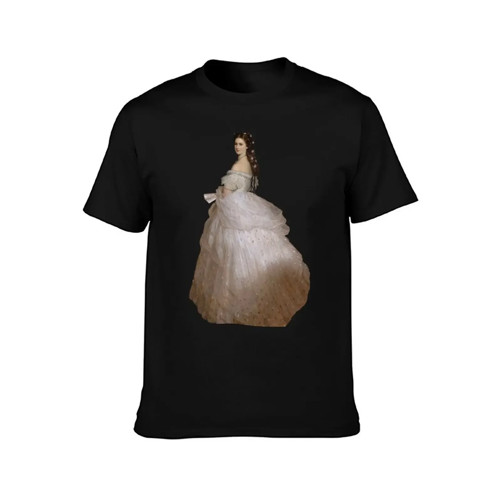 Empress Sisi Elisabeth of Austria - Painting Detail T-Shirt oversized graphic tee T-shirts oversize mens workout shirts