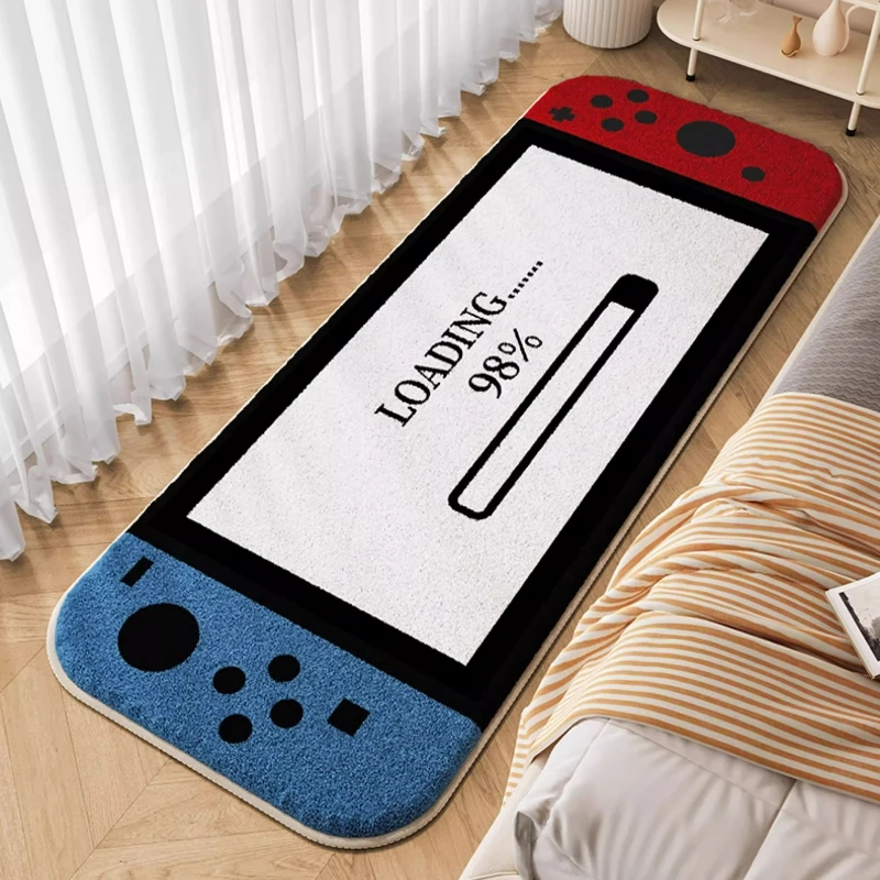 

Switch game console handle NS e-sports room imitation cashmere thickened bedside carpet bedroom creative bay window floor mat